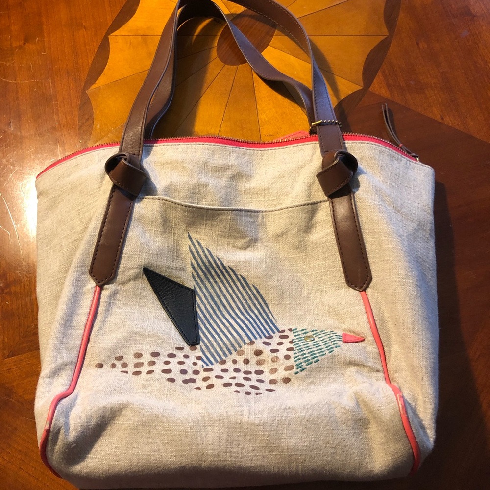 Fossil Canvas Tote